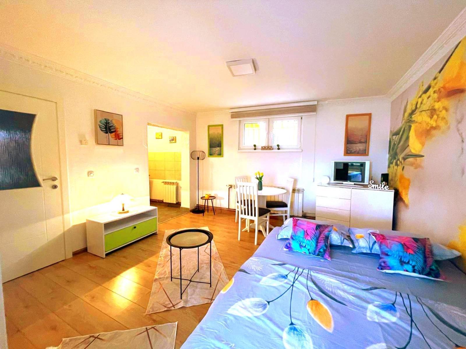 Apartmán Garden Free Parking SJJ Pokoj fotografie